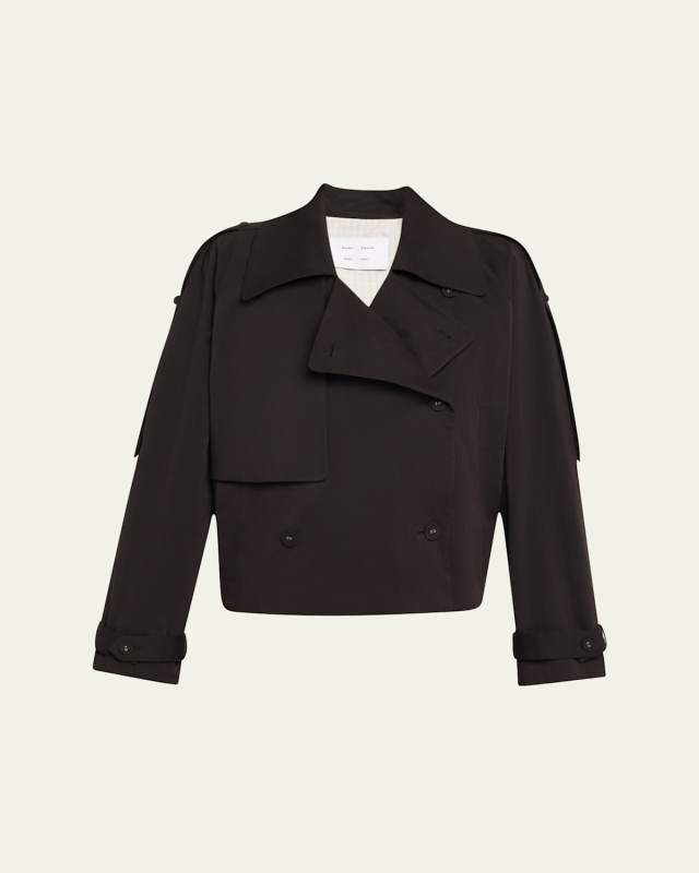 Yasmin Cropped Trench Coat